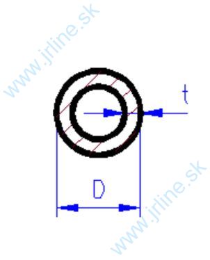 Obrázok pre 555/KS-9824 2ks*Mosadzná trubka ¤6x045mm