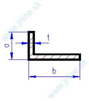 Obrázok pre 555/MS-7511 MOSADZ* L profil *1x1mm* 50cm