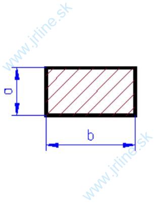 Obrázok pre 555/MS-7811 MOSADZ* Hranol *1x1mm* 50cm