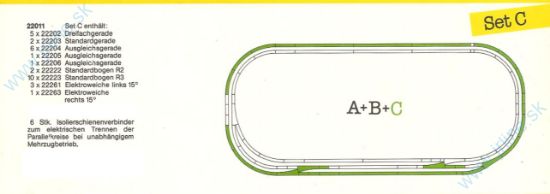 Obrázok pre 73/22011 SET-C*Rozširovací koľajový set