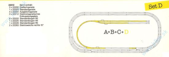 Obrázok pre 73/22012 SET-D*Rozširovací koľajový set