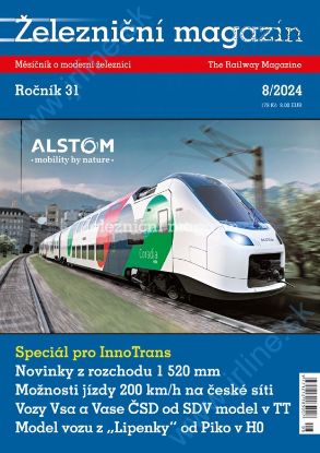 Obrázok pre 100/24-08 Železničný Magazín 8-2024 *CZ*