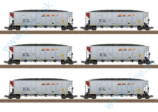 Obrázok pre 625/24911 SET*US Hopper Car-Set BNSF VIe