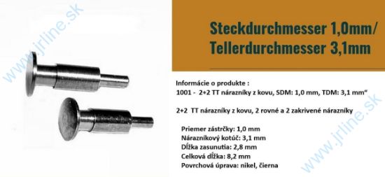 Obrázok pre 74/MT1001 2+2 * Nárazník ¤3,1mm/1mm