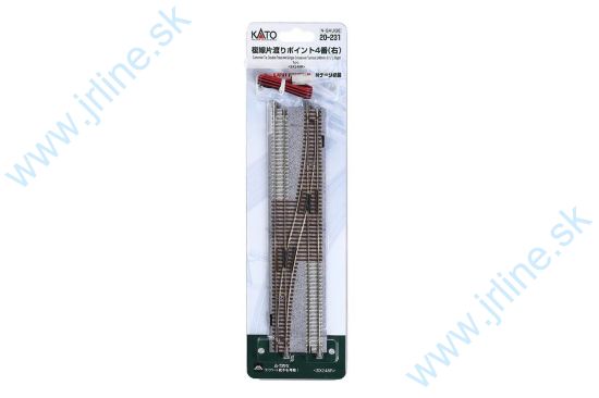 Obrázok pre 73/K20-231 2-Koľaj+Výhybka 248mm*PRAVÁ