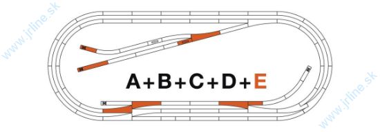 Obrázok pre 64/42023 Koľajový set "E" - Rozširovací