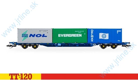 Obrázok pre 668/TT6032 Container Vagon * KFA V.ep.* 3x20 " TIPHOK Rail *