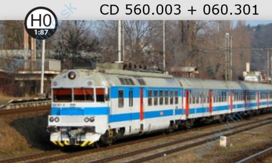 Obrázok pre 612/H560-060-3 El.Jednotka  560.003 + 060.301 * ČD V.ep.* ( ex SM488.0 )