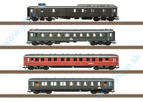 Obrázok pre 625/23651 Rýchlik-Set 1 *D74 DB IIIep