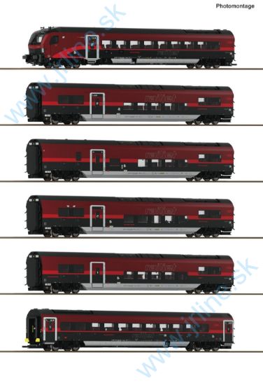 Obrázok pre 62R/6200178 Vagon-Set Railjet ÖBB VI.ep*