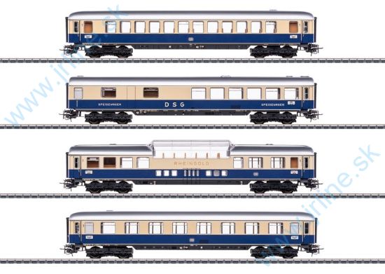 Obrázok pre 625/MA40852 Rheingold-Wagenset DB IIIep