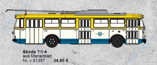 Obrázok pre 984/61357 Škoda Tr9 *Marienbad* Trolejbu