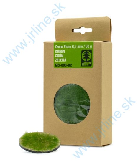 Obrázok pre 44/006-02 Statická tráva 6,5 mm - zelená