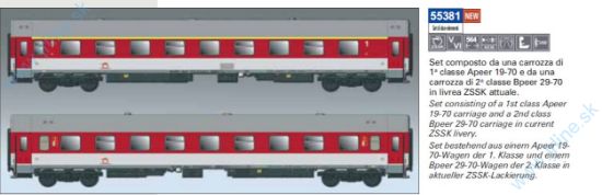 Obrázok pre 628/55381 SET*Apeer + Bpeer *ZSSK V-VIep