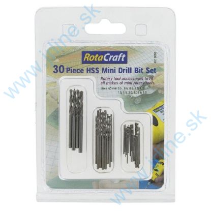 Obrázok pre 20/S-RC9003 Sada 30ks-Vrtáky*0,5 - 3 mm