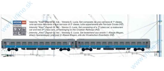Obrázok pre 628/55359 Intercity KRAS Zagreb *HŽ Vep*
