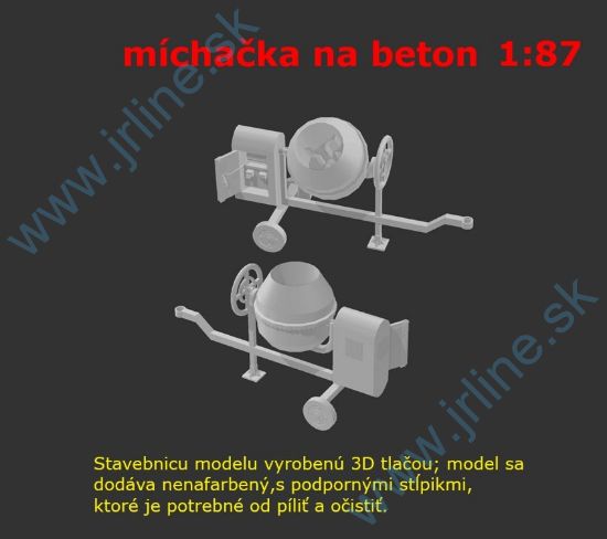 Obrázok pre 53/UMH96-3D Miešačka na beton*3D STAVEBNIC