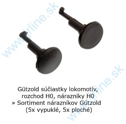 Obrázok pre 74/G01121 HO*5+5ks nárazník Oblý+Plochý
