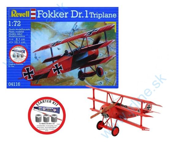 Obrázok pre 1/74116 FOKKER DR-1 Triplane*STARTERki