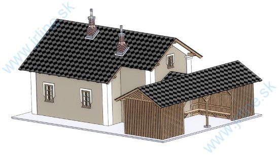 Obrázok pre 57/261005 HO Strážny dom+Čakáreň *kkStB