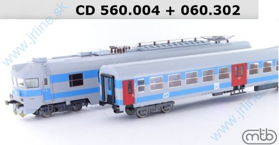 Obrázok pre 612/H560-060-4 El.Jednotka  560.004 + 060.302 * ČD V.ep.* ( ex SM488.0 )
