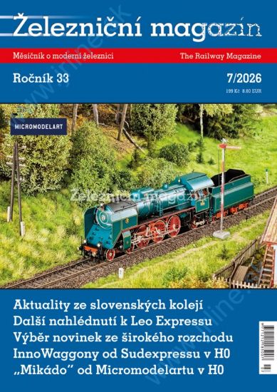 Obrázok pre 100/26-07 Železničný Magazín 7-2026 *CZ*