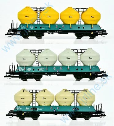 Obrázok pre 66/502342 Súprava 3 vagónov * Uacs / Raj  * ČSD IV.ep. *