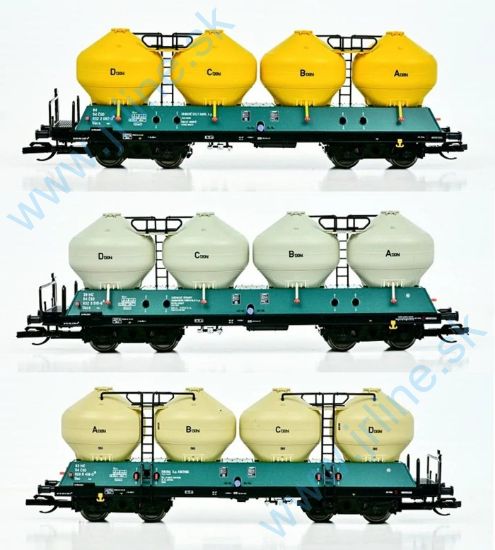 Obrázok pre 66/502342 Súprava 3 vagónov * Uacs / Raj  * ČSD IV.ep. *
