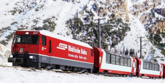Obrázok pre 70/K10-2026 GLACIER Express  GE4/4 II I + 2 Osobné vagóny * Rhb VI.ep.