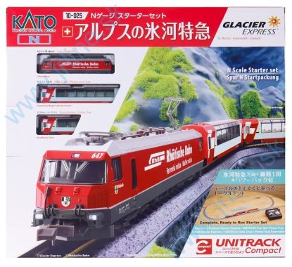 Obrázok pre 70/K10-025 Start SET * GLACIER Express RHB V.-VI.ep * 3-dielna jednotka +koľajový ovál + regulárot rýchlosti