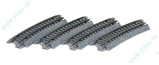 Obrázok pre 73/K20-121 Kolaj Oblúková  * R315/15° * 4ks *