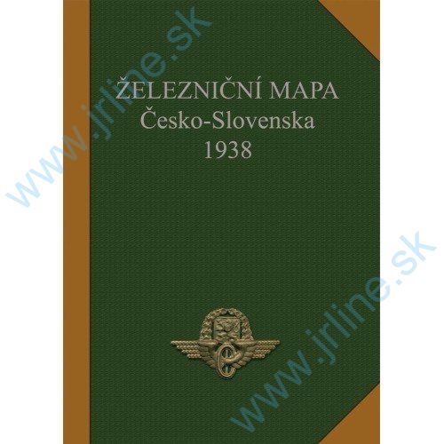 Obrázok pre 129/504 Železničná mapa Česka a Slovenska z roku 1938